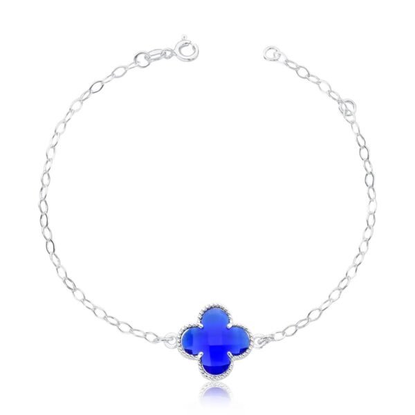 PULSEIRA TREVO EM ZIRCÔNIA - PRATA 925